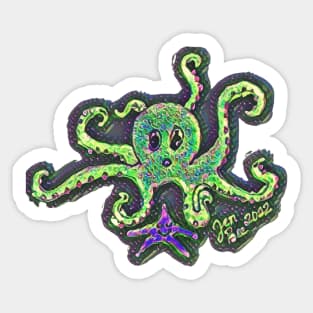 sweet sea octopus Sticker